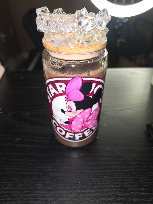 Ice coffee snowglobe